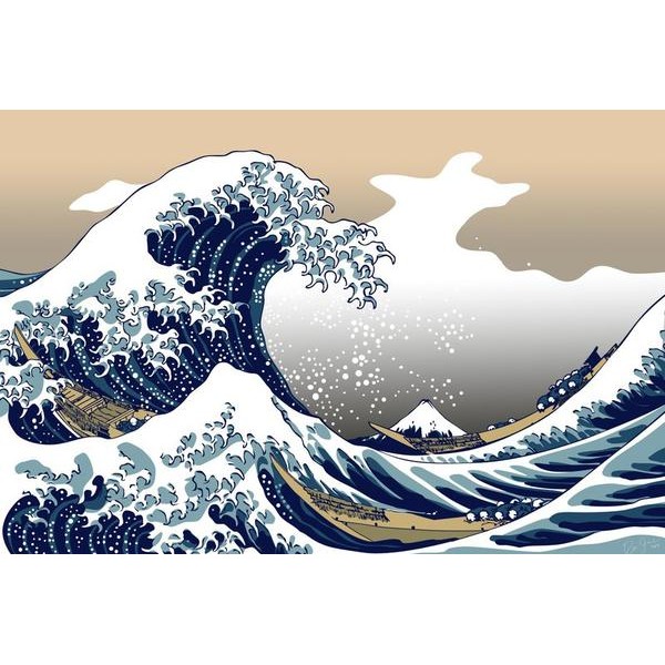 The Great Wave Off Kanagawa - Ships From US